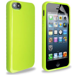 New Solid Glossy Case Cover for Apple iPhone 5g Screen Protector