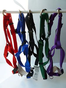 5 Therapet Wholesale Adjustable Nylon Dog Harness Lot L Large Blue Red Black