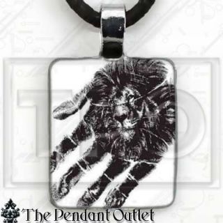 Lion Animal Optical Illusion Charm Pendant Necklace