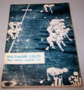 1965 Baltimore Colts Press Book Media Guide