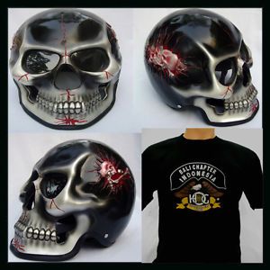 Skeleton Skull Fullface 3D Airbrush Motorcycle Helmet