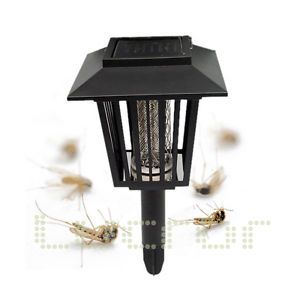 Purple Light Solar Powered Insect Killer Mosquito Repellent Outdoor Lantern Lamp