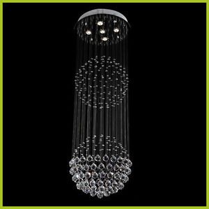 50cm Modern Sphere Crystal Pendant Light Ceiling Lamp Globe Chandelier Lighting