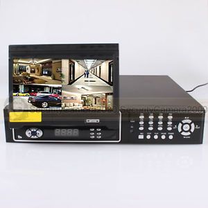 8CH Audio Video DVR Recorder 7'' TFT LCD Monitor CCTV