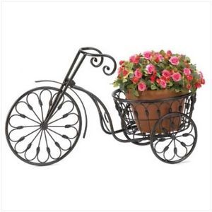 Wholesale Wrought Iron Bicycle Plant Stand Garden Patio Flower Pot Planter New