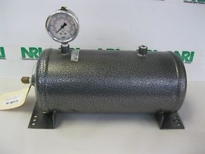 Puregas Gast Portable Air Compressor Tank Component with Pressure Gauge 58054