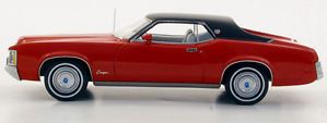 Wonderful modelcar Ford Mercury Cougar MKII 1971 Red Black 1 43 Ltd Ed