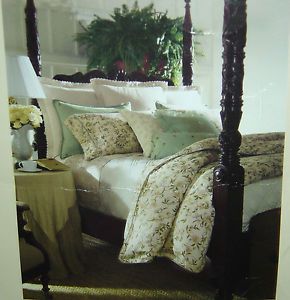 Ralph Lauren Romantic Traveler 12pc Queen Floral Paisley Cream Comforter Set NIP