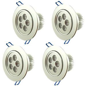 4 Pcs 5X1W 5W LED Cool Warm White Ceiling Light Downlight Recessed Lamp Spot