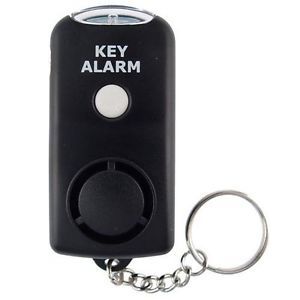 Keychain Personal Security Panic Attack Hand Held Safety Alarm LED Flashlight
