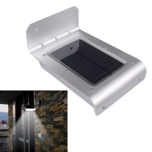 16 LED Solar Power Sound Sensor Detector Outdoor Security Light Lamp Waterproof