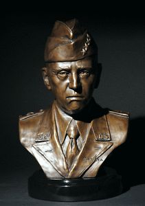 "General George s Patton" Superb Bronze Sculpture