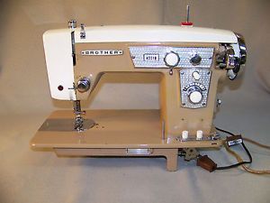 Vintage Brother 50s Era Zigzag Heavy Duty Sewing Machine Clean Serviced