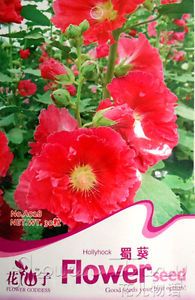 Hollyhock Seed ★ 20 Red Beautiful Flower Hot Lovely Fresh