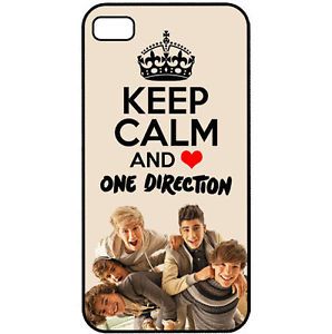 Keep Calm and Love One Direction 1D Photo iPhone 4 4S Hard Case Cover