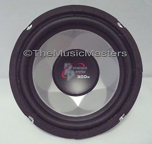 One 6 5" inch 6 1 2" 4 Ohm Car Audio Sound Chrome Woofer Subwoofer Bass Speaker