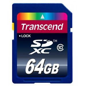 Transcend 64GB Ultimate SDXC Class 10 High Speed Memory Card Model TS64GSDXC10