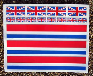 Road Bike Cycle Union Jack Flag Frame Decals Stickers