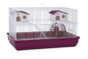 Deluxe Hamster Gerbil Mouse Cage Habitat Play Hide Climb Platform Houses Wheel