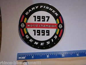 3" Gary Fisher World Champion Mountain Bike Bicycle Frame Ride Sticker Decal