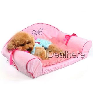 New Luxury Home Decor Pet Dog Princess Sofa Bed Cushion Pink Soft Warm