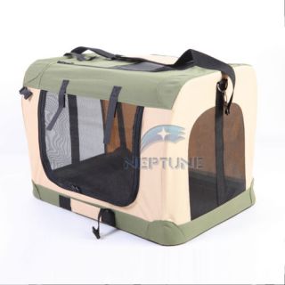 Portable Pet Dog Cat House Soft Travel Crate Carrier Kennel Foldable PC11 S