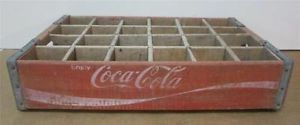 Vintage Coca Cola Coke Bottle Crate Wood Case Advertising Sign Wooden Carrier