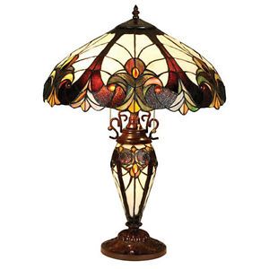 Tiffany Style Lighted Base Table Lamp Lamps New