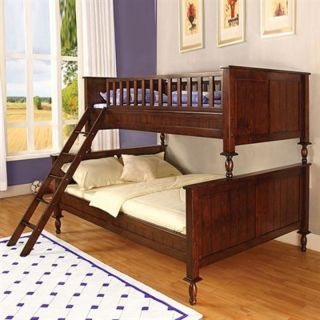 Radcliff Cherry Kids Twin Twin or Twin Full Trundle Bunk Bed
