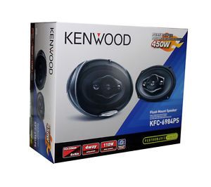2 New Kenwood KFC6984PS 900W 6x9" 4 Way Performance Car Audio Speakers System