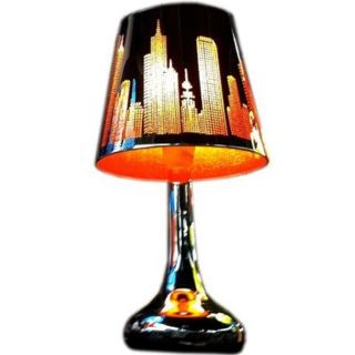 Orange Stainless Steel Chrome Base Funky Table Lamp Touch Bedside Lamps New
