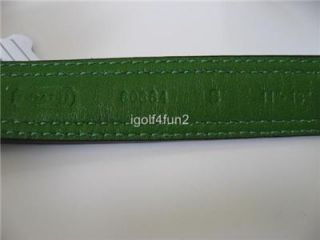 Coach Mini Signature Khaki Green Leather Dog Collar with Bone Charm s Small
