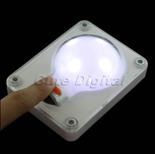 4 LED Home Night Light Lamp Bulb Wall Mount AAA Battery