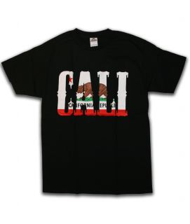 AAA Young Men's California Republic T Shirt 12 Black Cali Bear Tee Shirts