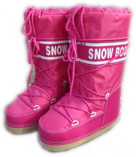 Womens Ladies Girls Fashion Knee Length Moon Boot Winter Snow Boots