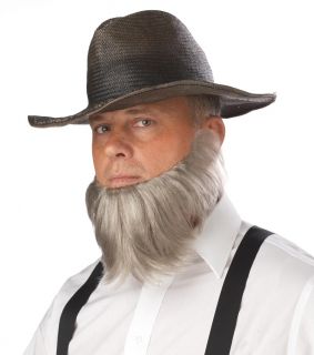Amish Dutch Quaker Beard Farmer Costume Accessory Kit