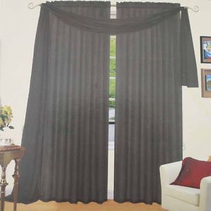 U Pick Brand New 1pc Voile Sheer Window Curtains Drape Panels Scarf 60"X216"