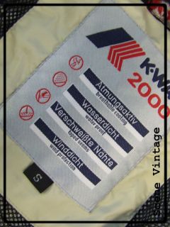 Mens Vtg Retro K Way 2000 Cream Sailing Anorak Waterproof Coat Jacket Small 38