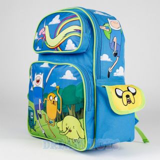 Adventure Time Backpack Lady Rainicorn 16" Large Boys Girls School Book Bag