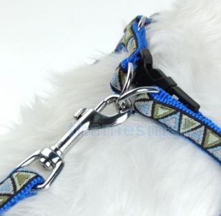 Pet Dog Doggie Puppy Collar Leash Harness Neck Strap