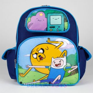 Adventure Time Backpack Karate Chop Jake Finn 12" Small Toddler Girls Boys Bag
