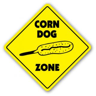 Corn Dog Zone Sign Vendor Trailer Concessions Carnival Restaurant Food Fair