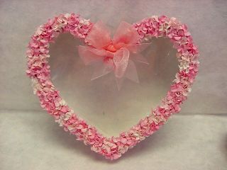 Large Hydrangea Heart Shape See Through Top Box Gift Party Wedding Decor Favor