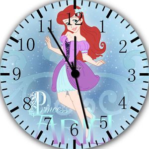 New Disney Princess Little Mermaid Ariel Wall Clock 10" Room Decor Z17