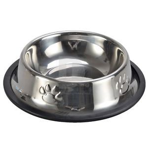 New Stainless Steel Pet Dog Cat Puppy Feeding Feed Feeder Bowl New