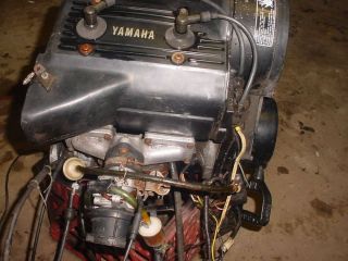 Yamaha SRV 540 Snowmobile Engine w Coil Carburetor Crank Jugg