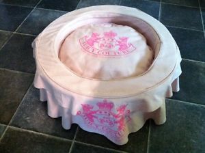 Juicy Couture Small Round Pink Dog Bed