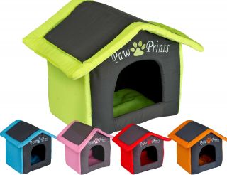 Collapsible Indoor Shelter Dog Cat Pet Kennel Soft Cosy Cushioned House Pillow