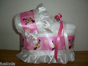 Minnie Mouse Girl Diaper Bassinet Baby Shower Centerpiece Table Decoration
