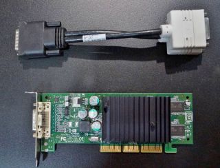 Dell NVIDIA GeForce FX5200 128MB AGP Dual DVI Montior DMS59 LP Video Card G0773